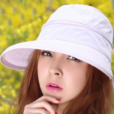 

Womens Girl Anti-UV Summer Wide Brim Visor Cap Beach Sun Hat Outdoor Beauty