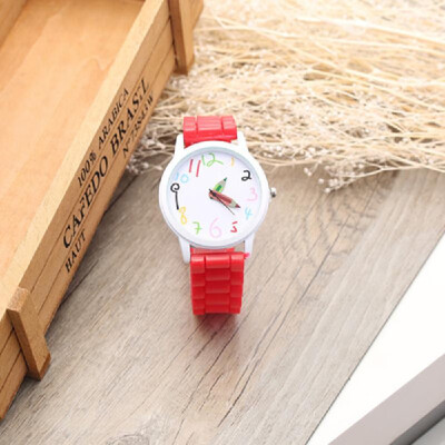 

Unisex Watch Casual Cute Cartoon Watch Wristwatch for Students Teengaer Teen Girls Men Women with Pencil Pointer Silicone Strap Ba