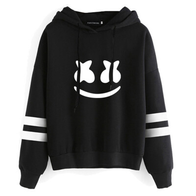 

New Fashion Women Dj Marshmello Hoodie Casual Pullover Sweatshirt Long Sleeve Printing Hoody Hoodie