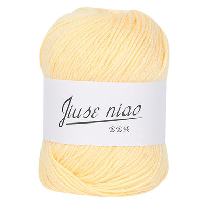 

Toponeto 1PC 50g Chunky Colorful Hand Knitting Baby Milk Cotton Crochet Knitwear Wool A
