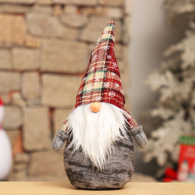 

Tailored Handmade Santa Cloth Doll Birthday Present For Home Christmas Holiday Decoration