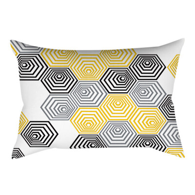 

〖Follure〗Pineapple Leaf Yellow Pillow Case Sofa Car Waist Throw Cushion Cover Home Decor