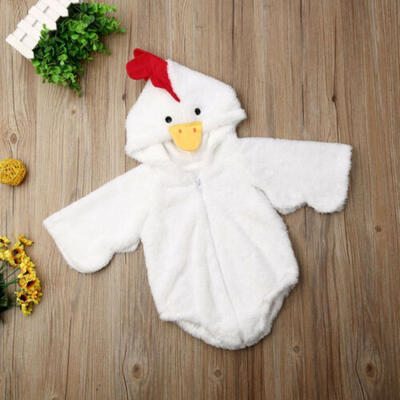 

Lovely Newborn Infant Baby Girls Boys Warm Fuzzy Chick Romper Jumpsuit Outfits