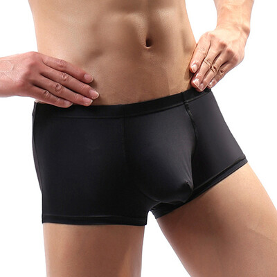 

Mens Sissy Thin Bulge Pouch Underwear Knickers Boxer Briefs Low Rise Underpants
