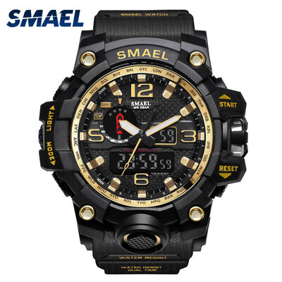 

Gobestart Casual Mens Multi-Function Dual Display Dial Outdoor Waterproof Sports Watch