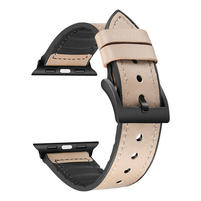 

〖Follure〗Leather TPU Wristband Band Strap Bracelet For Apple Watch Series 4 44mm
