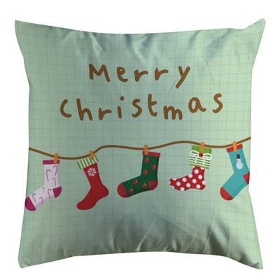 

Tailored Xmas Cotton Pillow Case Cotton Soft Cushion Cover Christmas Home Decoration