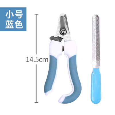 

Chinese animal pet nail scissors dog nail scissors cat nail scissors pet scissors nail clippers cat Teddy medium&small dog nail clippers beauty tools small nut blue with a sickle