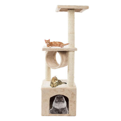 

36" Cat Tree Condo with Scratching Posts Furniture Play Toy Scratch Post Kitten Pet House