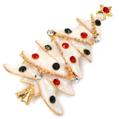 

Merry Christmas Many Styles Tree Crystal Brooch Pin Party Gifts Broach Badge UK