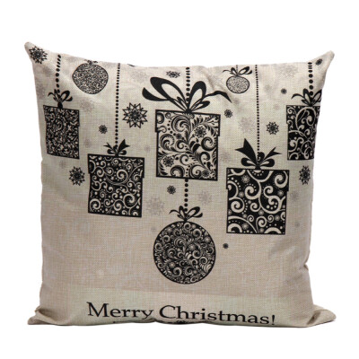 

Siaonvr Christmas Pillow Case Sofa Waist Throw Cushion Cover Home Decor C