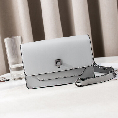 

High-grade foreign ladiesbags small square bags Chaohuan version texture inclined bag fashion chain single shoulder