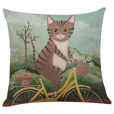 

〖Follure〗Cute Cat Sofa Bed Home Decoration Festival Pillow Case Cushion Cover