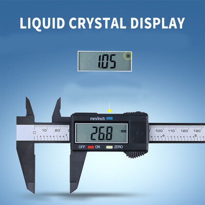 

Siaonvr 150mm6inch LCD Digital Electronic Carbon Fiber Vernier Caliper Gauge Micrometer