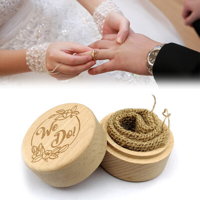

Gobestart Ring Box Wedding Wooden Box Ring Storage Rings Organizer Wedding Party Accessory