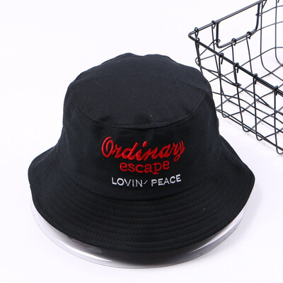 

Hat girl spring&summer fashion letter shade hat solid color student fisherman hat tide personality leisure 100 basin cap