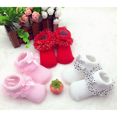 

Baby Girls Tutu Socks Bow Lace Newborn Infant Frilly Sock Cotton Short Socks