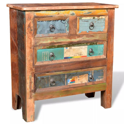 

Reclaimed Cabinet Solid Wood with 4 Drawers