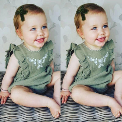 

Newborn Baby Kid Girl Romper Bodysuit Jumpsuit Playsuit Clothes Summer Outfits