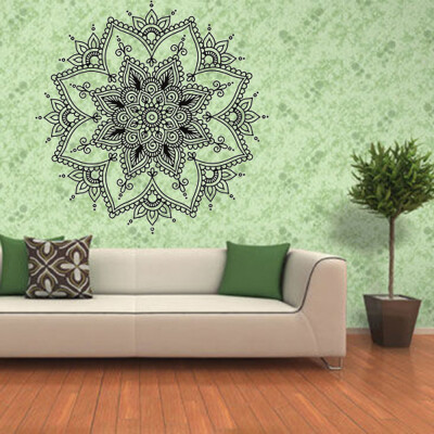 

〖Follure〗Mandala Flower Indian Bedroom Wall Decal Art Stickers Mural Home Vinyl Family BK