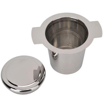 

Greensen Tea LeafCoffee Filter Stainless Steel Tea Residual Strainer Filter Mesh with Cover&Handle