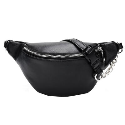 

Fashion 2018 Women waist bag Chain Leather Chest Bags super quality fanny pack waist leg bags
