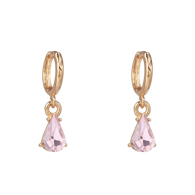 

2019 cute endless crystal hoop earrings for women girls cartilage Geometric earring hoop earrings cz jewelry party gift