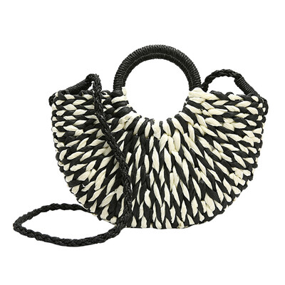 

Tailored Woman 2019 New Stitching Woven Handbag Fashion Messenger Bag Large Capacity Bag