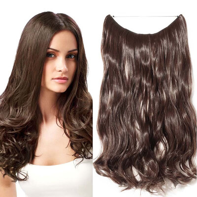 

Miracle Translucent Invisible Wire Fish Line on Clip in Hair Extensions 20-24 Inch Straight Wavy Curly Synthetic Hairpieces