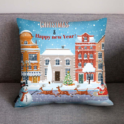 

Tailored Print Pillow Case Polyester Sofa Car Cushion Cover Home Decor
