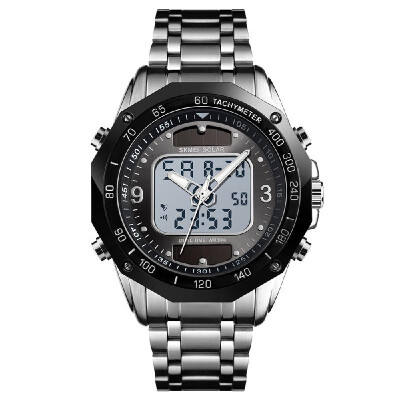 

SKMEI 1493 Quartz Digital Electronic Men Watch Fashion Casual Outdoor Sports Male Wristwatch Dual Time Date Week Stopwatch Alarm 3