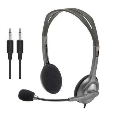 

Logitech H110H111 Stereo Headset with Microphone 35mm Wired Headphones