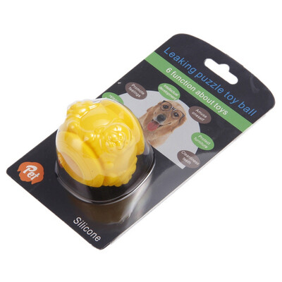 

Pet Dogs Educational Developmental Ball Leakfood Toy Bite-resistant Molar Chew Toy Cleaning Teeth