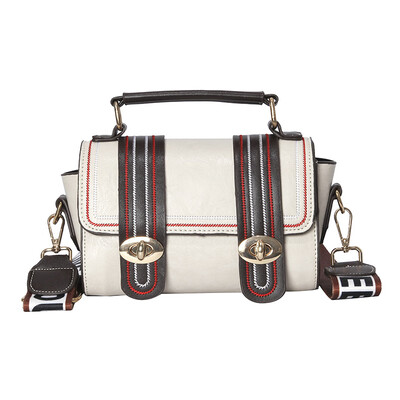 

Diagonal bag female 2019 new shoulder bag lock pu leather diagonal bag trend wild color pillow bag