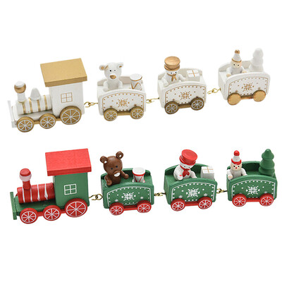 

〖Follure〗Christmas Decorations Christmas Woods Small Train Children Kindergarten Festive