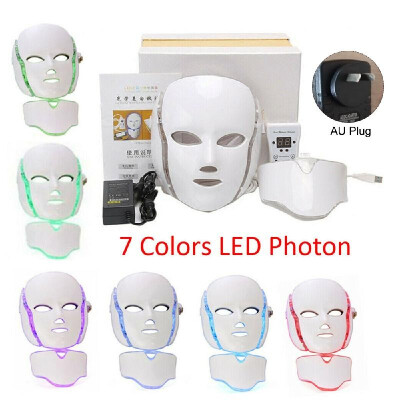 

7 Colors LEDs Light Photon Face Neck Mask Rejuvenation Skin Therapy Skin Wrinkles