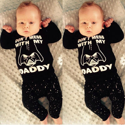 

Star Wars Newborn 6 12 18 24 Months Tops Shirt Pants Set Baby Boy Clothes Outfit