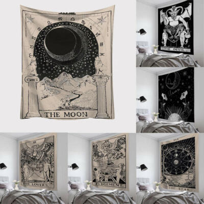 

Tarot Card Tapestry Wall Hanging Astrology Divination Bedspread Beach Mat