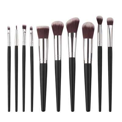 

Toponeto 10PCS Make Up Foundation Eyebrow Eyeliner Blush Cosmetic Concealer Brushes