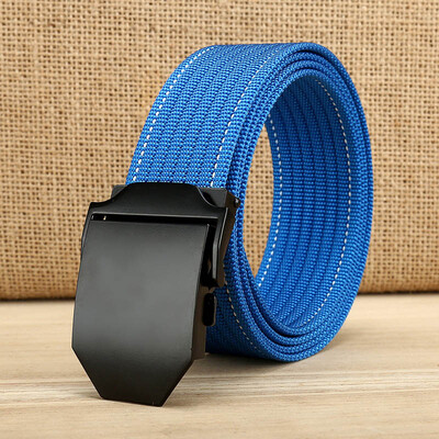

Fashion Unisex Nylon belt trend Men weaving Nylon Automatic buckle belt high quality Men&Women casual belt