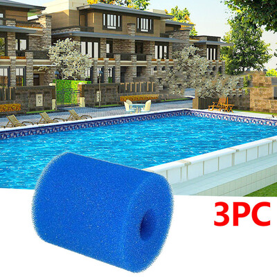 

〖Follure〗3pcs Washable Sponge Foam Cartridge Suitable Pool Reusable Foam Filter