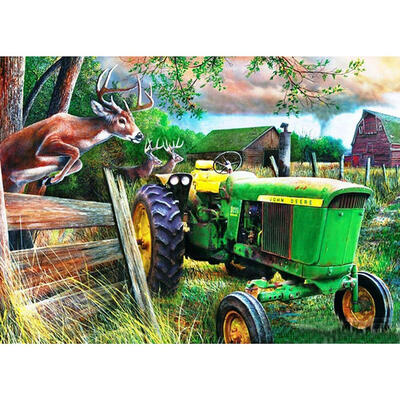 

5D DIY Full Drill Diamond Painting Farm Deer Cross Stitch Embroidery Kits