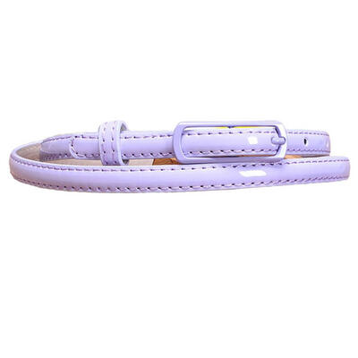 

Fashion Women Faux Leather Narrow Skinny Thin Waist Belt Buckle Strap Band