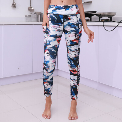 

Tailored Women High Waist Pocket Printed Sports Gym Yoga Running Fitness Leggings Pants