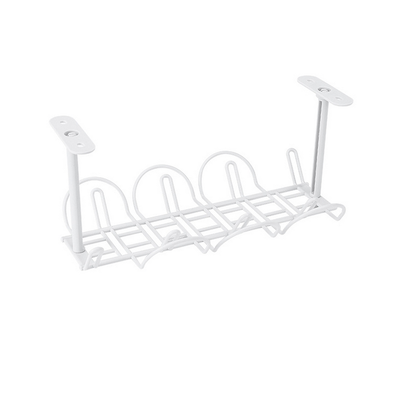 

New Wire Cord Power Plugs Charger Storage Rack Under Desk Cable Tray Organizer