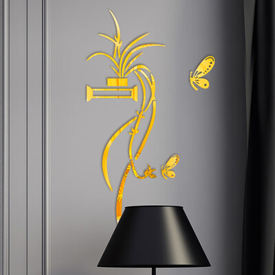 

〖Follure〗3D Diy Flower Shape Acrylic Wall Sticker Modern Stickers Decoration