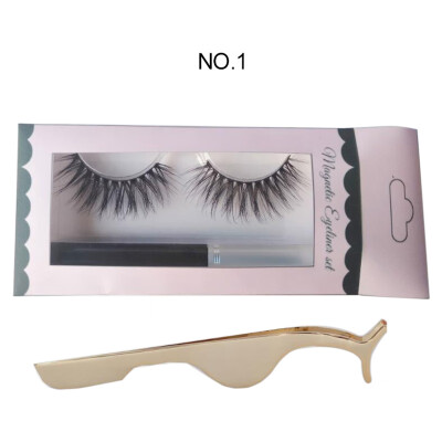 

Magnetic Liquid EyelinerMagnetic False EyelashesTweezer 3pcsSet Waterproof Long Lasting Eyeliner False Eyelashes