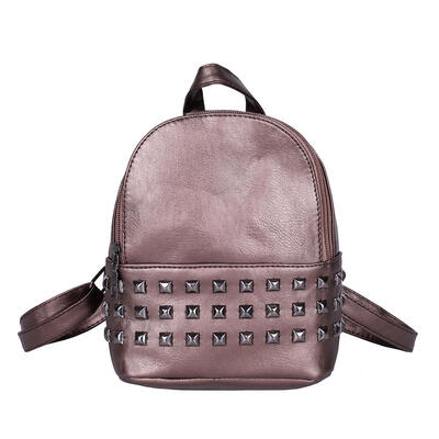 

Fashion Rivet Backpack Women PU Leather Casual Girls Shoulder Schoolbags