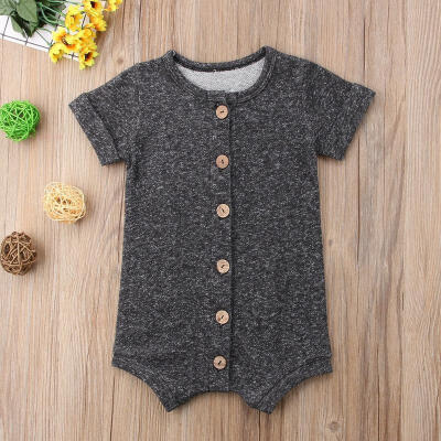 

Baby Boy Girl Summer Romper Jumpsuit Playsuit Bodysuit Cotton Shorts Clothes