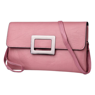 

Retro Envelope Solid Color Faux Leather Women Shopping Crossbody Clutch Bag